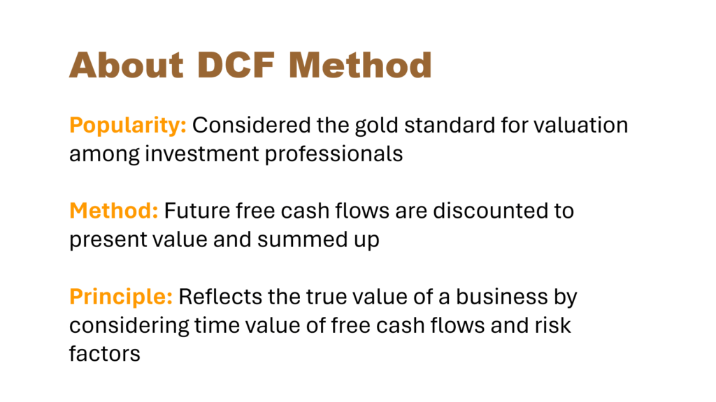 About Discounted Cash Flow Method

